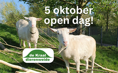 5 oktober open dag! open dag dierenweide de Kraal
